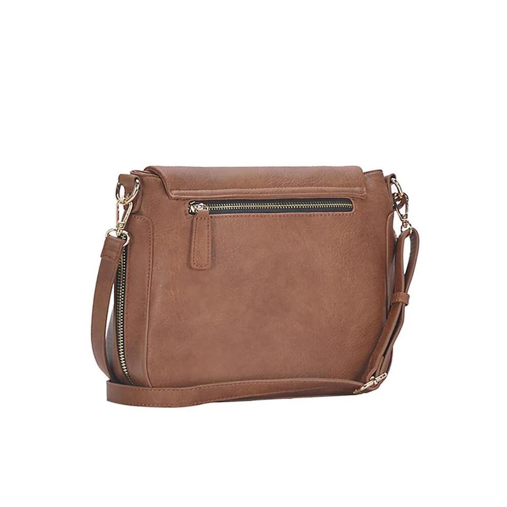 MMS Design Studio The Journey Crossbody Bag Tan - Picture 2 of 3